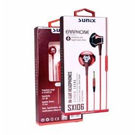 Sunix SX106 Kırmızı Kulakiçi 3.5 mm Kulaklık