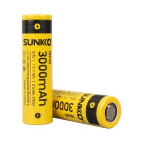 Sunkko 3.7 Volt 3000 Mah 18650 Tekli Şarj Edilebilir Pil