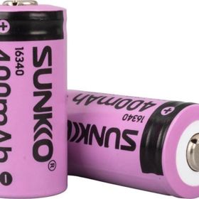 Sunkko IFR 3.2 V 400 Mah 16340 Tekli Şarj Edilebilir Pil