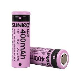 Sunkko IRF 3.2 Volt 400 Mah 14430 14x43 mm 2 Adet Lityum Ion Şarjlı Pil