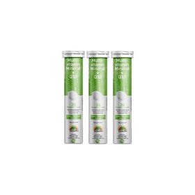 Sunlife Multivitamin Mineral Q10 Şeftali Marakuya Aromalı 3x20 Efervesan Tablet