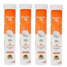 Sunlife Vitamin C 1000 mg 4x20 Efervesan Tablet