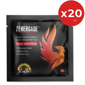 Sunlife Zenergade Portakal Acı Badem Aromalı 20 Efervesan Tablet