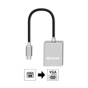 Sunline 170668 USB 3.1 Type C-VGA Dönüştürücü