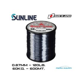 Sunline Queen Star 0.87 mm 120 Lb 600 mt Smoke Gray Misina