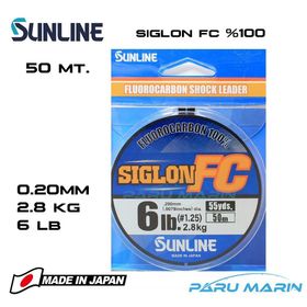 Sunline Siglon %100 Florokarbon 0.20 mm 50 mt Misina