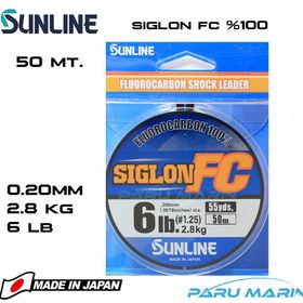 Sunline Siglon %100 Florokarbon 0.20 mm 50 mt Misina