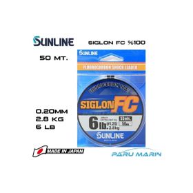 Sunline Siglon %100 Florokarbon 0.20 mm 50 mt Misina
