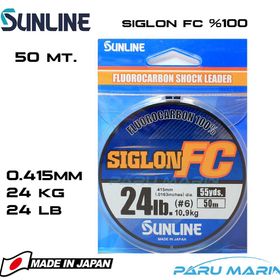 Sunline Siglon %100 Florokarbon 0.415 mm 50 mt Misina