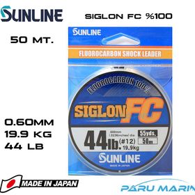 Sunline Siglon %100 Florokarbon 0.60 mm 50 mt Misina