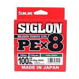 Sunline Siglon Braid Pe X8 İp Dark Yeşil 0.242 mm 15.5 kg 150 m Olta Misinası