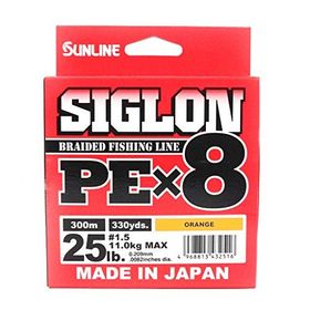 Sunline Siglon Braid Pe X8 İp Turuncu 0.270 mm 18.5 Kg 150 mm Olta Misinası