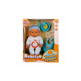 Sunman 030021 Bebelou Yemek Zamanı Sesli 35 cm 3 Yaş Bebek Seti