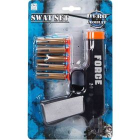 Sunman 05309 5 Mermili - Siyah Hero Combat Polis Tabancası Oyun Seti