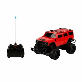 Sunman 1:14 34 cm Kırmızı Uzaktan Kumandalı Big Foot Usb Şarjlı Hummer Araba