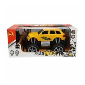 Sunman 1:18 26 cm Sarı Jeep Uzaktan Kumandalı Jumbo Wheels Usb Şarjlı Araba