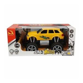Sunman 1:18 26 cm Sarı Jeep Uzaktan Kumandalı Jumbo Wheels Usb Şarjlı Araba