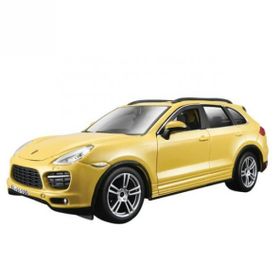 Sunman 1:24 Sarı Porsche Cayenne Turbo Plus Model Araba