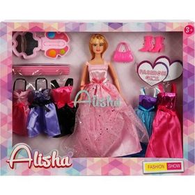 Sunman 1425 Alisha Prenses Elbiseli Bebek Oyun Seti