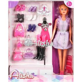 Sunman 1429 Alisha Ayakkabı Ve Çantalı Bebek Oyun Seti