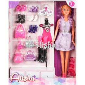Sunman 1429 Alisha Ayakkabı Ve Çantalı Bebek Oyun Seti