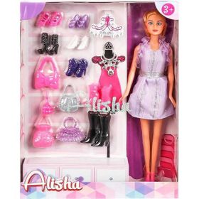 Sunman 1429 Alisha Ayakkabı Ve Çantalı Bebek Oyun Seti