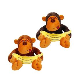 Sunman 1518 50 cm Oturan Muzlu Goril Peluş Oyuncak