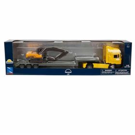 Sunman 15483 1:43 Long Haul Man F2000 Taşıyıcı Tır ve Ekskavatör Oyuncak Araba