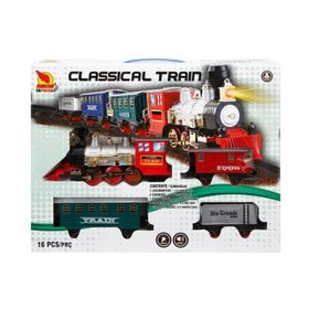 Sunman 16 Parça Sesli ve Işıklı Klasik Tren Seti
