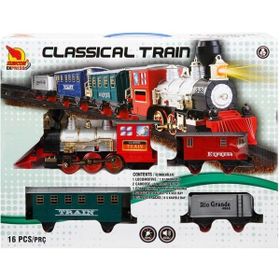 Sunman 16 Parça Sesli ve Işıklı Klasik Tren Seti
