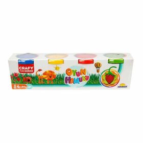 Sunman 1702 Crafy 4'lü 200 gr Oyun Hamuru