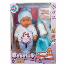 Sunman 30011 Bebelou Tuvalet Zamanı Sesli 35 cm Bebek Seti