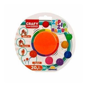 Sunman 3018 20 gr 8 Renkli Zıp Zıp Tekli Oyun Hamuru