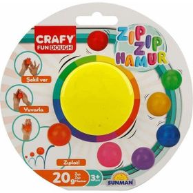 Sunman 3018 20 gr 8 Renkli Zıp Zıp Tekli Oyun Hamuru