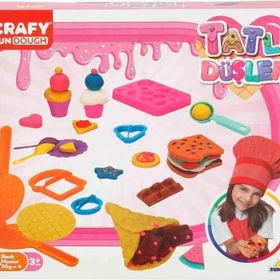 Sunman 3493 Crafy Tatlı Düşler 200 gr 22 Parça Oyun Hamuru Seti
