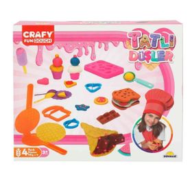 Sunman 3493 Crafy Tatlı Düşler 200 gr 22 Parça Oyun Hamuru Seti