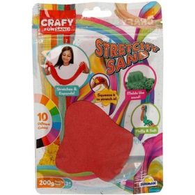 Sunman 3604 Crafy Streç Kırmızı 200 gr Oyun Hamuru