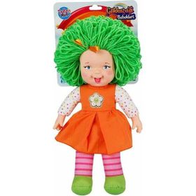 Sunman 40012 45 cm Gökkuşağı Renkli Saçlı Bez Bebek