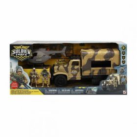 Sunman 45054 Sesli ve Işıklı Soldier Force Askeri Kamyon Oyun Seti