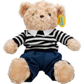 Sunman 4807 Kıyafetli Peluş Ayı Teddy Bear 37 cm Karakter Oyuncak