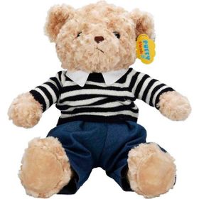 Sunman 4807 Kıyafetli Peluş Ayı Teddy Bear 37 cm Karakter Oyuncak