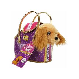 Sunman 50585 Cutekins Taşıma Çantalı Peluş Köpek