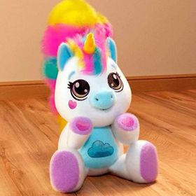 Sunman 72033 Lily Sesli ve Işıklı Unicorn Peluş Oyuncak