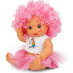 Sunman Afro Kıvırcık Renkli Saçlı Bebek