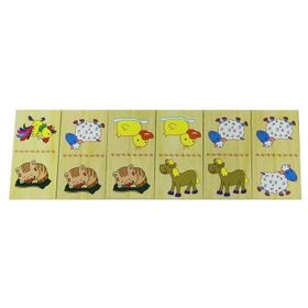 Sunman Ahşap Domino Hayvan Figür