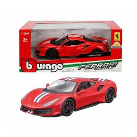 Sunman Bburago / KRM 1:24 Ferrari Kırmızı 488 Pista Model Araba