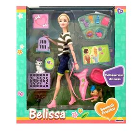 Sunman Belissa'nın Annesi ve Sevimli Dostları Bebek Seti