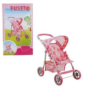 Sunman Çilek Desenli 4 Tekerlekli Puset