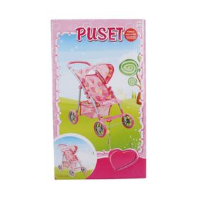 Sunman Çilek Desenli 4 Tekerlekli Puset