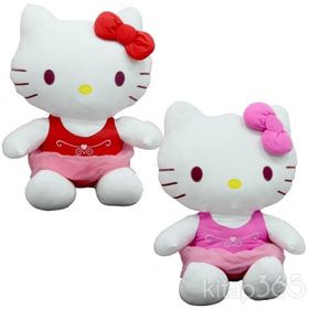 Sunman Hello Kitty Elbiseli Kurdeleli 50 cm Peluş Oyuncak